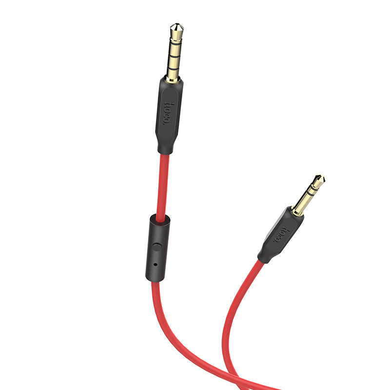 Hoco Cable 3.5mm to 3.5mm “UPA12” audio AUX TYPE braid with microphone