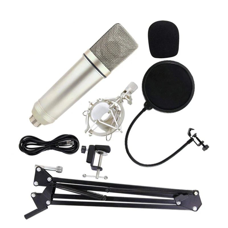 بطاقة صوت X6O Live مع ميكروفون U87P مجموعة البث الصوتي الكاملة