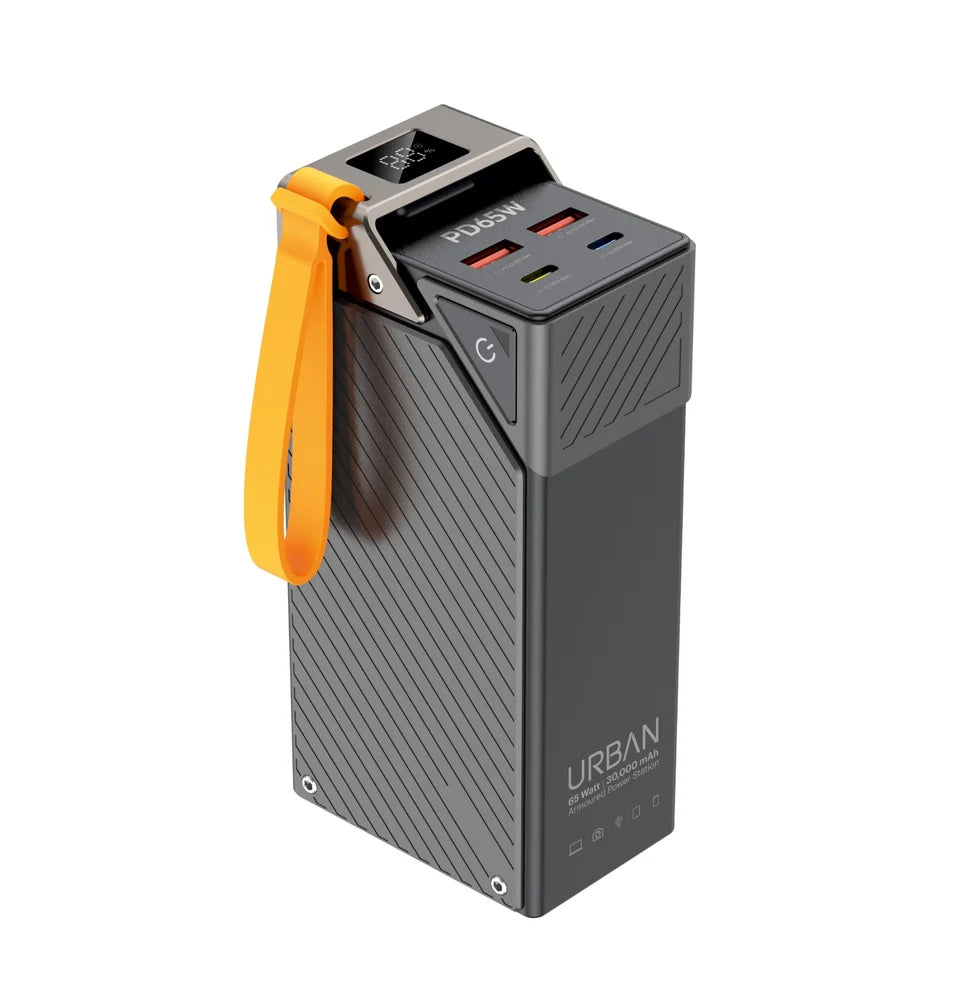 Budi 65W DUAL PD+DUAL QC3.0 30000mAh POWER BANK FAST CHARGING