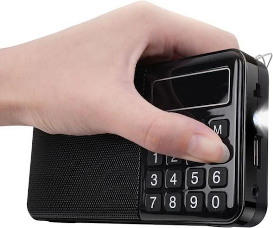 HOCO HI50 Tabletop Radio Battery with Bluetooth and USB Black
