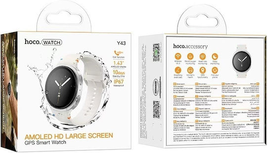 HOCO Y43 Smart Watch With Calling Feature Amoled Screen GPS