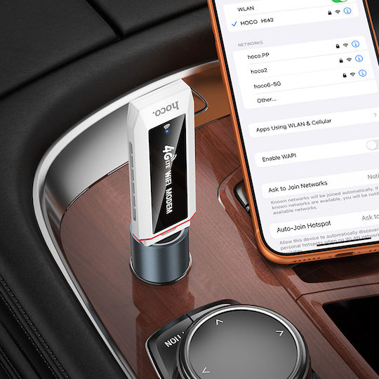 HOCO HI43 USB Network Adapter with Wireless Wi-Fi Connection 150Mbps